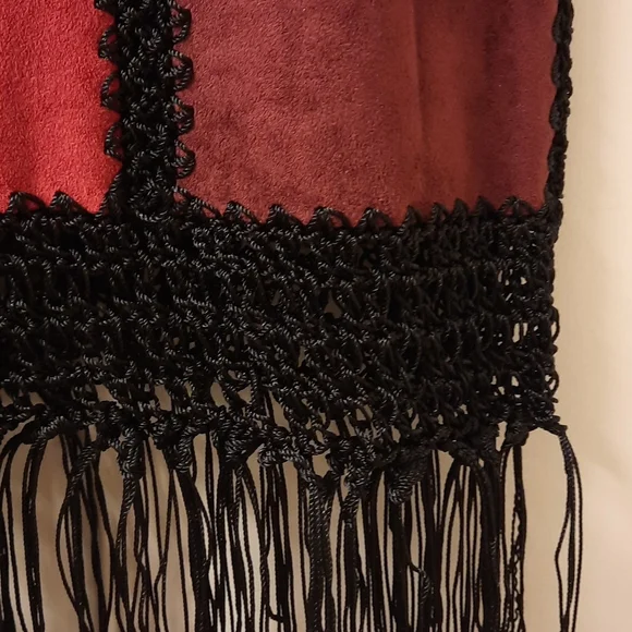 NWT, Romeo & Juliet Couture Wine Combo Patchwork Top - Picture 8 of 15